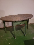 Oval Gateleg Table with Single Drawer