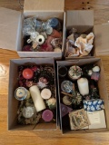 Boxes of Candles & Holders