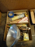 Painting Supplies, Shop Lamp, Pruners, Wire Brush