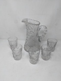 Clear Glass Water Set