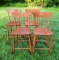 4 Counter-Height Spindle Back Chair-Stools