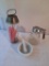 Glass Straw Holder, Syrup Dispenser and Mortar & Pestle