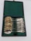 Set of 11 Coin Silver Demitasse Spoons, Cowles & Co