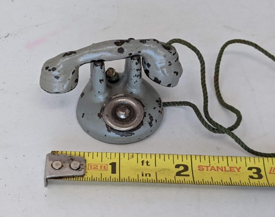 Miniature Cast Metal Telephone
