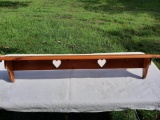 Decorative Shelf with Heart Cut-outs