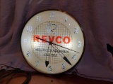Vintage Revco Lighted Wall Clock