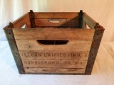 Nelson Dairies, Norristown PA , Wooden Crate