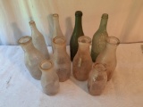 Grouping of Glass Milk & Other Bottles