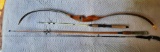 Wing Archery Co. Recurve Bow and 3 Fishing Rods