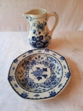 Delft Pitcher and Bowl