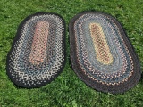 Pair of Oval Braided Rugs