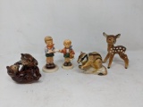 Goebel Figures- Deer, Bears & Chipmunk, 2 Hummel Boy Figures