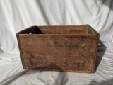 Scheidts Rams Head Ale Wooden Crate