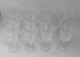 10 Waterford Crystal Wine Glasses and Other Stemmed Goblet