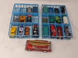 22 Die Cast Cars/Trucks in 2 Plastic Trays