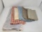 Fabrics Lot Including Ticking Cover/Bag and Cotton Pillowcases