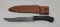 Repro Rifleman's Knife with Leather Sheath