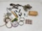 Late Dog Tags & Toy, 2 Repro Copper Bracelets, Toy Cannon, Slide Lid Box, Etc.