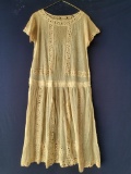 Dress with Lace Insertions