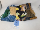 Fabric Pieces and Quilt Top