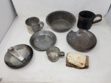7 Pieces of Repro Camp Dinnerware / Cookware & Soap