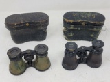 2 Pairs of Binoculars with Cases 