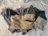 6 Men's Reenactment Pants and 2 Knitted Scarves