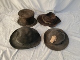 4 Men's Hats, as is