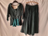 Green Two-Piece Wool Outfit