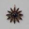 Victorian Garnet Starburst Pin Pendant