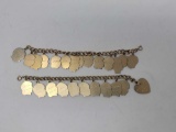 Two Gold-Filled Silhouette Charm Bracelets