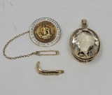 Grouping of Gold Jewerly