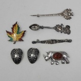 Silver Pin and Button Cover Lot