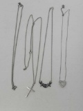 4 Sterling Necklaces
