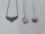 Three Sterling Necklaces