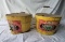 2 Atmore's Mince Meat Wooden Buckets with Lids. NO SHIPPING, PICK UP ONLY