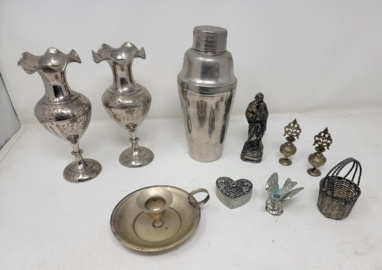 Silver Plate and Pewter Lot