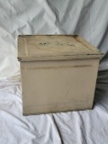 Painted Tin Galvanized Milk Box. NO SHIPPING, PICK UP ONLY