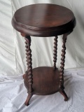 Tiered Parlor Plant Stand with Barley Twist Legs. NO SHIPPING, PICK UP ONLY