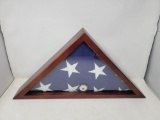 Encased American Flag, US Navy