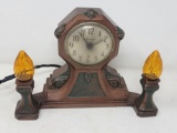 Vintage Sessions Electric Mantle Clock and Lamp