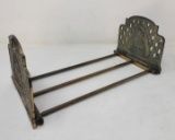 Brass or Bronze Wise Old Owl Expandable Book Rack