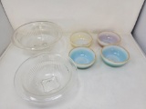 Glass Bowls - Set of 2 Nesting and Set of 4 with Gradient Color