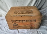 Drambuie Liqueur Co. Scotland Crate with Top