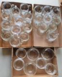 Glass Drinkware with World Globe Motif
