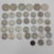 $9.25 90% Silver; (2) 40% Silver Halves; (1) Indian Head Penny; 1976D Quarter