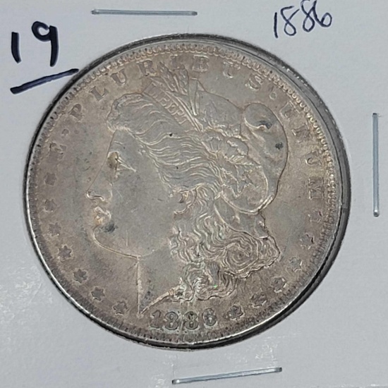 1886 Morgan Dollar, AU