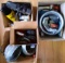 Headlight, Bezels, NOS Ford Parts, Tail Lights, Clock Radio, Pennzoil Container- In 3 Boxes