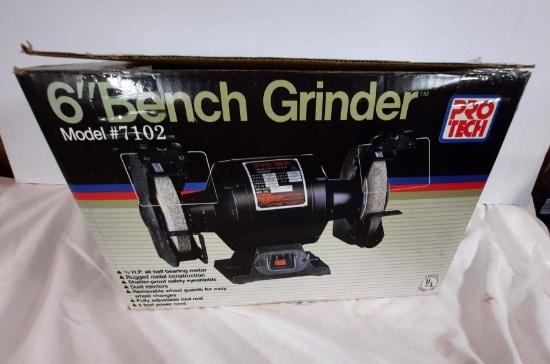 Pro Tech 6" Bench Grinder, Model #7102