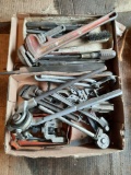Tubing Bencer, Pipe Wrenches, Flaring Tool, Files, Punches, Etc. in 2 Boxes